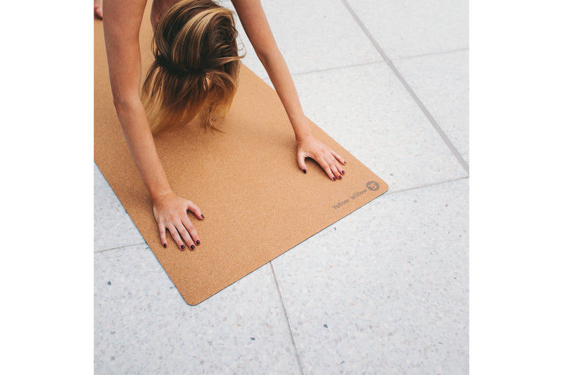 Cork-laminated yoga mat - Beige - Men
