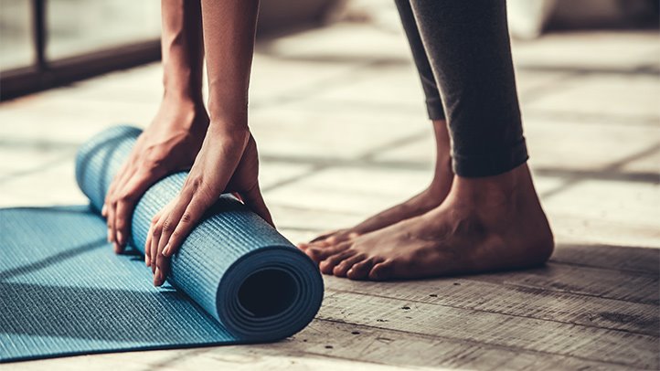 A yoga mat that provides enough cushioning and grip can help you make the most of the practice.
