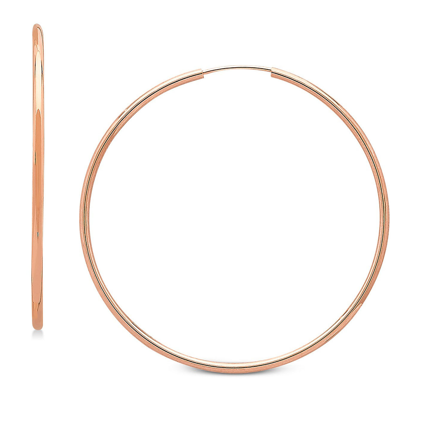 rose gold hoops